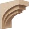 Ekena Millwork 7"W x 14"D x 14"H Classic Rockford Rough Cedar Woodgrain TimberThane Corbel, Primed Tan CORUR07X14X14ROCRCPR - alternate 1